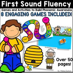 the first sound flueny game for children to learn how to spell and build phonic