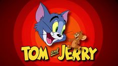 the logo for tom and jerry