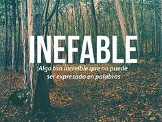 an image of a forest with the words inffable above it