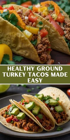 healthy ground turkey tacos made easy