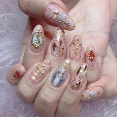 Oval Nail Art, Angel Nails, Pedicure Designs, Nails Aesthetic, Oval Nails, Dream Nails, Gel Nail Art, Gorgeous Nails, Cool Stuff