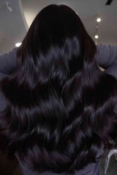 Dark Chocolate Brunette Hair Color for ladies with longer hair Blackberry Hair Colour, Dark Chocolate Hair Color, Rich Chocolate Brown Hair, Chocolate Brown Hair Color Ideas, Shades Of Chocolate, Dark Chocolate Hair, Violet Hair Colors, Dark Chocolate Brown Hair, Brown Hair Color Ideas