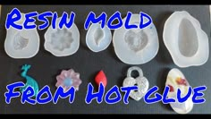 resin molds from hot glue