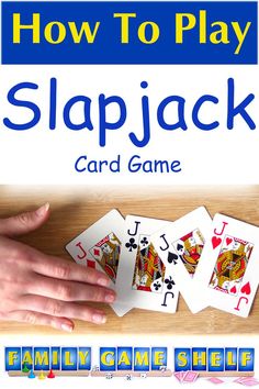 how to play slapjack card game with hands and playing cards on the table in front of them