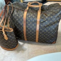 Questions? Leave A Comment Below! Vintage Louis Vuitton Luggage, Louis Vuitton Luggage, Vintage Louis Vuitton, Large Canvas, Louis Vuitton Bag, Bag Lady, Louis Vuitton, Monogram, Canvas