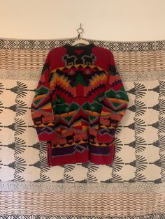 This funky sweater features a pullover design and a unique, eye-catching pattern for a stylish and eclectic look. Size Medium (women's sizing), has an oversized fit. Material: 100% Cotton Condition: Preowned but in good condition. A few very minor fabric pulls. Crochet Butterfly Pattern, Applique Pattern, Pullover Designs, Sweater Sale, Butterfly Pattern, Cute Sweaters, Knitted Pullover Sweaters, Pretty And Cute, Vintage Patterns