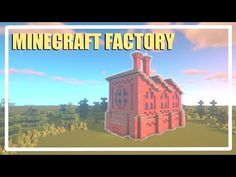 the minecraft factory logo with an image of a red brick building