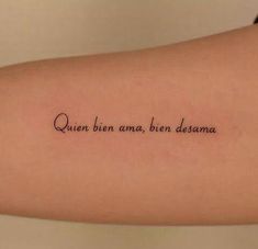 a person with a tattoo on their arm that says queen ben and ben desama