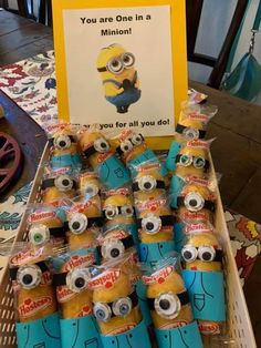 there are many minion wrapped in plastic