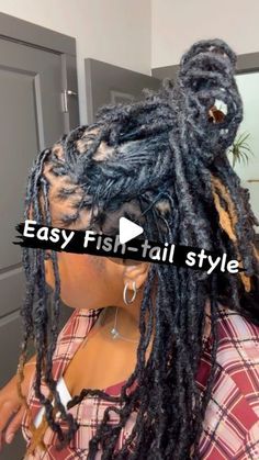 Mid Back Loc Styles, Locs Over Braids, No Retwist Loc Styles For Women Long, Long Locs Updo Styles Black Women, Loc Styles No Retwist Long, Loc No Retwist Styles, Date Night Loc Styles, Loc Styles For Wedding Guest, Unique Loc Styles Long