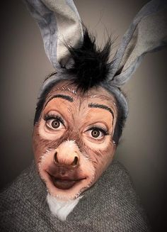 Shrek Donkey Costume, Donkey Costume, Shrek Donkey, Animal Face Paintings, Animal Makeup, Halloween Makeup Inspiration, Animal Costumes, Face Painting Halloween