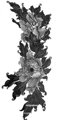 #tattoo #tattoos #inked #tattooart #tattooed #tattooideas #tattoodesign #tattooinspiration #tattoosleeve #tattooflash #inkedgirls #tattooedwomen  #InkLaughs  #TattooFails Japanese Style Sleeve Tattoo Women, Heavy Black Floral Tattoo, Japanese Flower Leg Tattoo, Dark Floral Tattoo Sleeve, Dark Feminine Tattoos Half Sleeves, Black Cover Up Tattoos For Women, Goth Flower Tattoo, Black Peony Tattoo, Japanese Floral Tattoo