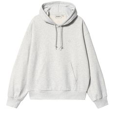 Basic Hoodie, Carhartt Women, C Logo, Carhartt Wip, Cotton Knit, Logo Embroidered, Aesthetic Clothes, Heathers, Sweat Shirt