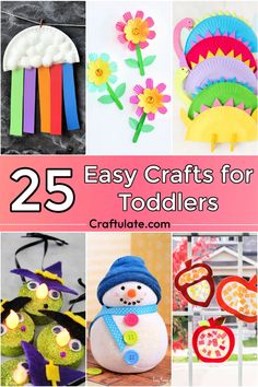 25 easy crafts for toddlers to make