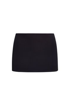 Elasticized waistband Pull-on style Built-in panty lining 75 % Nylon, 25% Spandex Model wears a size small Model measurements: Height 5’9”, Bust 32”, Waist 25.5”, Hips 35” Black Jersey Mini Skirt, Affordable Stretch Mini Skirt, Cheap Stretch Mini Skirt, Rouched Black Mini Skirt, Xxs Skirt, Pant Skirt, Pin Clothes, Danielle Guizio, One Piece Man