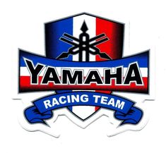 the yamaha racing team logo on a white background