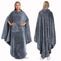 PRICES MAY VARY. Polyester Wearable Blanket Poncho:keep you warm and comfortable in chilly night while you are camping ,enjoying outdoor concert,lounging around the house, reading a book,watching TV,on the computer,at sporting events,post game,take it anywhere you want. Neck opening in the middle to be used as a poncho,covers both the front and back when you wearing it. There's large front pocket to carry your phone,remote,snacks and more. Convenient Poncho Cape,No Sleeves:helps you stay warm on Blanket Cape, Mother Days Gift, Blanket Poncho, Travel Wrap, Comfort Gifts, Outdoor Concert, Blue Dream, Blanket Wrap, Wearable Blanket