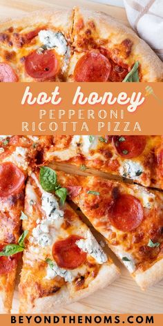 hot honey pepperoni ricotta pizza recipe Ricotta Pizza, Boat Food Ideas, Lake Food Ideas Summer, Food Ideas Summer, Lake Food Ideas