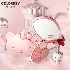 Sanrioed Hello Kittys Eyeshadow Palette Girly Heart Kawaii Multifunctional Blush Highlight Shadow Kawaii Makeup Looks, Flash Makeup, Kitty Makeup, Hello Kitty Makeup, Kawaii Makeup, Birthday Items, Indie Jewelry, Makeup To Buy, Makeup Gift