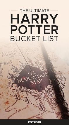 the ultimate harry potter bucketet list