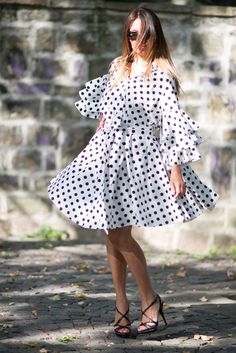 Indulge in classic allure with our polka dot midi dress, crafted from soft cotton fabric. Delight in the playful charm of black dots scattered across a pristine white canvas. This dress boasts graceful ruffled sleeves and a waist belt that ties at the waist, accentuating your curves beautifully. The button-up front adds a touch of sophistication to the relaxed fit, ensuring comfort and style for all sizes. Versatile and chic, this dress is perfect for any occasion Available Size: XS, S, M, L, XL Women Summer Dresses, Plus Size Maxi Dress, Maxi Dress For Women, Cotton Maxi Dress, Plus Size Maxi, Cotton Maxi, Maxi Dress Cotton, Plus Size Maxi Dresses, Ruffled Sleeves