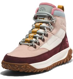 Timberland Greenstride™ Motion 6 Mid Waterproof Hiking Boot (Women) | Nordstrom Waterproof Hiking Boots Women, Timberland Store, Cute Hiking Outfit, Plastic Lace, Timberland Women, How To Clean Suede, Hiking Boots Women, Timberlands, Waterproof Hiking Boots