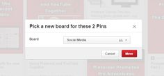 a screen shot of the new board for these 2 pins on pinterest com