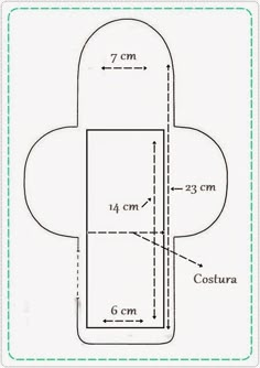 the diagram shows how to make a paper bag with measurements for each side and sides