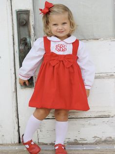 Preppy Toddler Girl Outfits, Preppy Toddler Girl, Preppy Baby Girl, Preppy Toddler, Santa Pics, Skirt With Straps, Preppy Kids Outfits, Preppy Kids