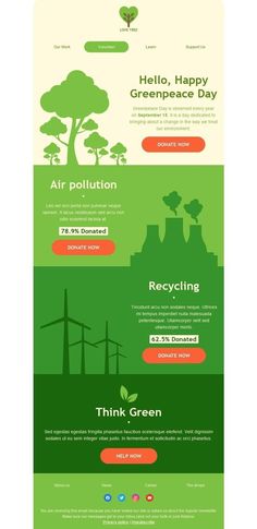 the green web page is shown with different colors and font styles, including trees, windmills, and other things