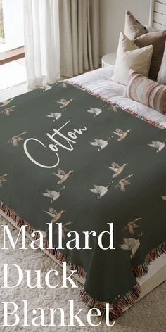 Mallard Duck Blanket Woodland Duck Baby Blanket