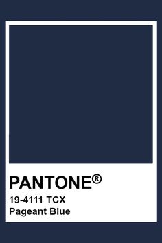 pantone's blue color is shown with the words, pagnet tone