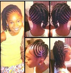 cute cornrow hairstyle Braiding Styles, Nappy Hair, Natural Hairstyles For Kids