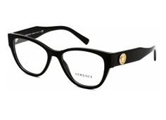 New VERSACE Women's Eyeglasses VE 3281-B GB1 Black Optical Frame 53-17-140   Brand : VERSACE  Item :Eyeglasses Frame Style : VE 3281-B GB1 Shape : Full Rim    Condition : New Lenses : Demo lenses non prescription Made In Italy Color : Black Material : Plastic  Size : 55-18-140 ( lens-bridge : 55-18 , temple length: 140 ) Versace Eyeglasses Woman, Designer Eyeglass Frames For Women, Versace Glasses Frames Woman, Versace Glasses Frames, Glasses 2023, Classy Glasses, Classic Glasses, Versace Eyewear, Versace Eyeglasses