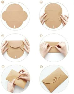 instructions to make an envelope out of cardboard