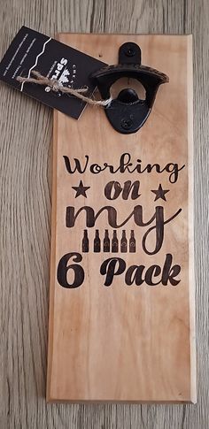 Working on My 6 pack Wall Mounted Magnetic Bottle Opener Beer Bar Ideas, Manly Crafts, Xtool Projects, Laser Products, Beer Logos, Engraving Projects, Barrel Projects, Pyrography Patterns