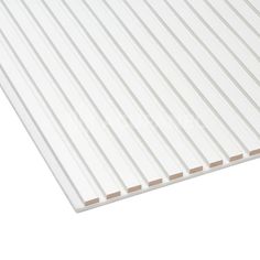 a white plastic sheet with vertical lines on it