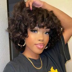 Afro Look Bob Wig With Bangs Short Curly Human Hair Wigs Shag Wig Style – LABHAIRS® Curly Fringe, Curled Bob, Ombre Blond, Curly Human Hair Wig, Pixie Cut Wig, Bouncy Curls, Wig With Bangs, Short Bob Wigs, Human Hair Wig