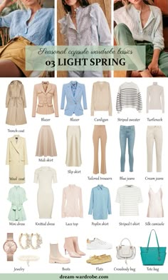 Capsule Wardrobe Basics, Spring Blazer, Spring Color Palette