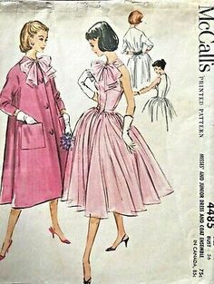 Vintage Clothes Patterns, Preppy Life, Retro Sewing Patterns, 1950 Fashion, Vintage Fashion 1950s, Time Periods, Bow Tie Dress, Awesome Outfits, Vintage Dress Patterns