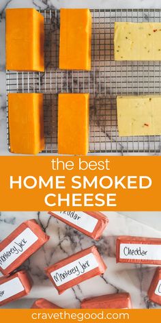 the best homemade smoked cheese recipe is easy to make and tastes just as good as it looks