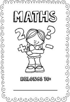 a black and white coloring book with the words, maths belongs to students on it