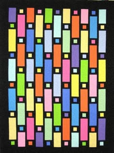 an image of a painting with squares on it