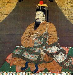 an old painting of a man sitting on the ground