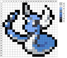 an image of a pixellated pattern with blue and black squares in the shape of a face