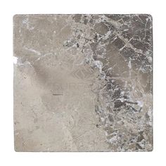 a square tile with grey and white marble