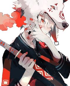 さくしゃ2 on Twitter: "… " Dark Anime Guys, Cool Anime Guys, Arte Inspo, Anime People, A Wolf, Anime Drawings Boy, Dark Anime