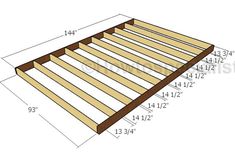 how to build a diy bed frame with measurements for the top and bottom sides