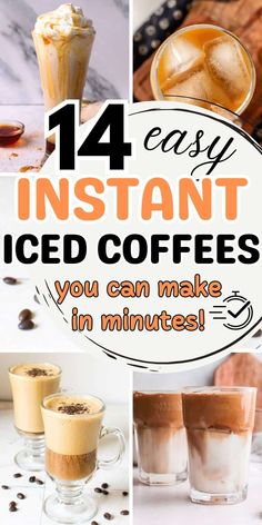 Large Batch Iced Coffee, Quick And Easy Iced Coffee Recipe, Flavored Instant Coffee Mixes, Meal Prep Iced Coffee, Easy Instant Coffee Recipes, Cold Instant Coffee Recipes, Best Homemade Iced Coffee, Instant Coffee Drinks, Instant Iced Coffee Recipe Easy