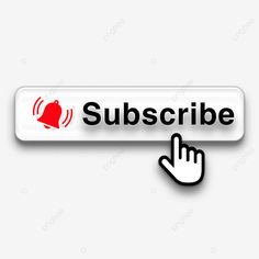 a button with the word subscribe on it and a hand clicking down